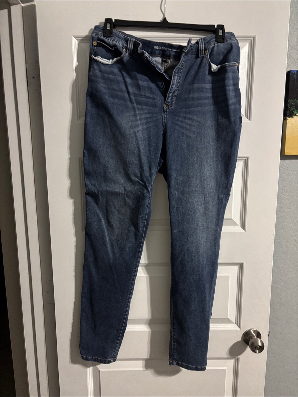 INC International Concepts Women's Dark Blue Skinny Jeans